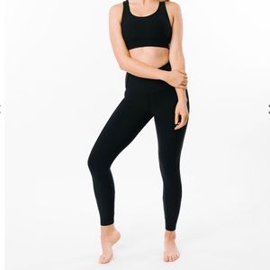 ZYIA Black Ribbed Premium 7/8 24"